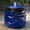 Rumba Fountain - Material: Terracotta - Finish: Riviera Blue Glaze