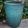 Bamboo Planters (Terracotta in Weathered Copper Glaze)