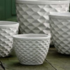 Honeycomb Planters Detail (Terracotta in Coco Glaze)