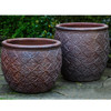 Indienne Planters (Black Clay in Asian Earthenware Finish)