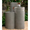 Venn Fountain, Large - Material: Cast Stone - Finish: Greystone - FT-412