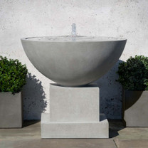 Darien Plinth Fountain - Material: GFRC - Finish: Alpine Stone