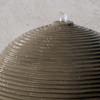 Ribbed Sphere Fountain Detail - Material: GFRC - Finish: Greystone