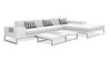 Jane Low Table with Jane Modular Configuration A (JANE Right Hand Sectional and Jane Left Hand Chaise)
