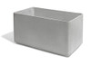 Delta Rectangular Container 39x22 - Material : Fiber Cement - Finish : Grey