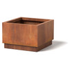 Base Planter - Material : Steel - Finish : Natural Rust