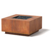 Block Fire Pit - Material : Steel - Finish : Natural Rust