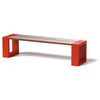 Channel Bench - Material : Aluminum - Finish : Red