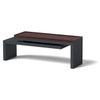 Cantilever Bench - Material : Aluminum, IPE - Finish : Charcoal Gray