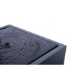 Column Water Fountain Top - Material : Granite - Finish : Ultimate Black