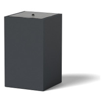 Column Water Fountain - Material : Marine Grade Aluminum : Finish : Charcoal Gray