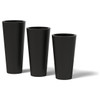 Cone Planter - Material : Aluminum - Finish : Black