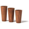 Cone Planter - Material : Steel - Finish : Natural Rust