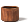 Cylinder Planter - Material : Mild Steel - Finish : Natural Rust