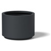 Cylinder Planter - Material : Aluminum - Finish : Charcoal Gray