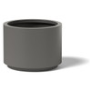 Cylinder Planter - Material : Aluminum - Finish : Metallic Silver