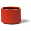 Cylinder Planter - Material : Aluminum - Finish : Red