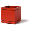 Double Groove Planter - Material : Aluminum - Finish : Red