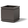 Double Groove Planter - Material : Aluminum - Finish : Silver