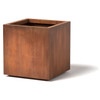Cube Planter : Material - Steel - Finish : Natural Rust