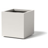 Cube Planter : Material - Aluminum - Finish : Linen White