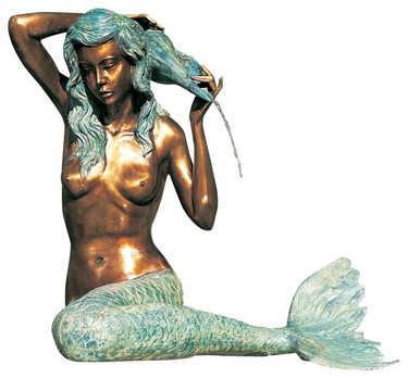Mermaid Fountain - Material : Brass