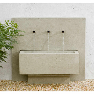 X-3 Fountain - Material : Cast Stone - Finish : Greystone