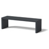 Gallery Bench - Material : Aluminum : Finish - Charcoal Gray
