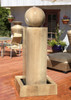 Monolith Fountain with Ball - Material : GFRC - Finish : Sierra