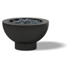 Natural Gas Fire Bowl - Material : Aluminum - Finish : Black