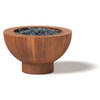 Natural Gas Fire Bowl - Material : Corten Steel - Finish : natural rust patina