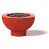 Natural Gas Fire Bowl - Material : Aluminum - Finish : Red
