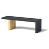 Plank Bench - Material : Aluminum, Cedar - Finish : Charcoal Gray