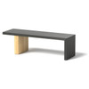 Plank Bench - Material : Aluminum, Cedar - Finish : Oxidized Zinc