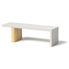 Plank Bench - Material : Aluminum, Cedar - Finish : Linen