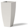 Radius Planter - Material : Aluminum - Finish : Linen White