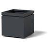 Single Groove Planter - Material : Aluminum - Finish : Charcoal Gray