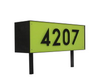 Rectangular Metal Address Sign