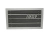 Slat Metal Address Sign - Material : Aluminum - Finish : Black, Silver