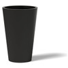 Tall Round Planter - Material : Aluminum - Finish : Black