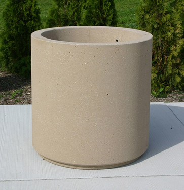Concrete Cylinder Planter - 36"