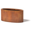 Oval Planter - Material : Corten Steel - Finish : Natural Rust