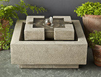 M-Series Escala Fountain - Material : Cast Stone - Finish : Greystone
