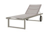 Allux Lounger - Powder-Coated Aluminum (light taupe), Batyline (light taupe)