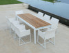 BAIA Extension Table 90.5"(Closed) with Mono Dining chairs
