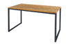 OKO High Table 67" x 35.5" - Powder-Recycled Teak - Brushed Finishcoated Stainless Steel, Recycled Teak