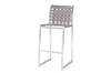 OKO Bar Chair - Stainless Steel, Standard Batyline Seat Sling, Keops Webbing Back