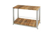 OKO Trolley - Stainless Steel (Hairline Finish), Recycled Teak (Brushed)