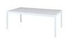 ALLUX 86.5" x 39.5" Dining Table - Powder-Coat Aluminum (white), High Pressure Laminate