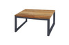 OKO Square Table  - Powder-coated Stainless Steel, Recycled Teak